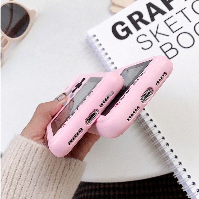 Ốp Điện Thoại Tích Hợp Máy Chơi Game Tetris Màu Sắc Retro Cho iPhone 13 iPhone 14Pro i13Pro Max XR i12