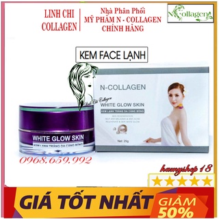 Kem trắng da face lạnh chính hãng n - collagen cao cấp - giảm mụn mờ thâm nám - mỹ phẩm linh chi collagen