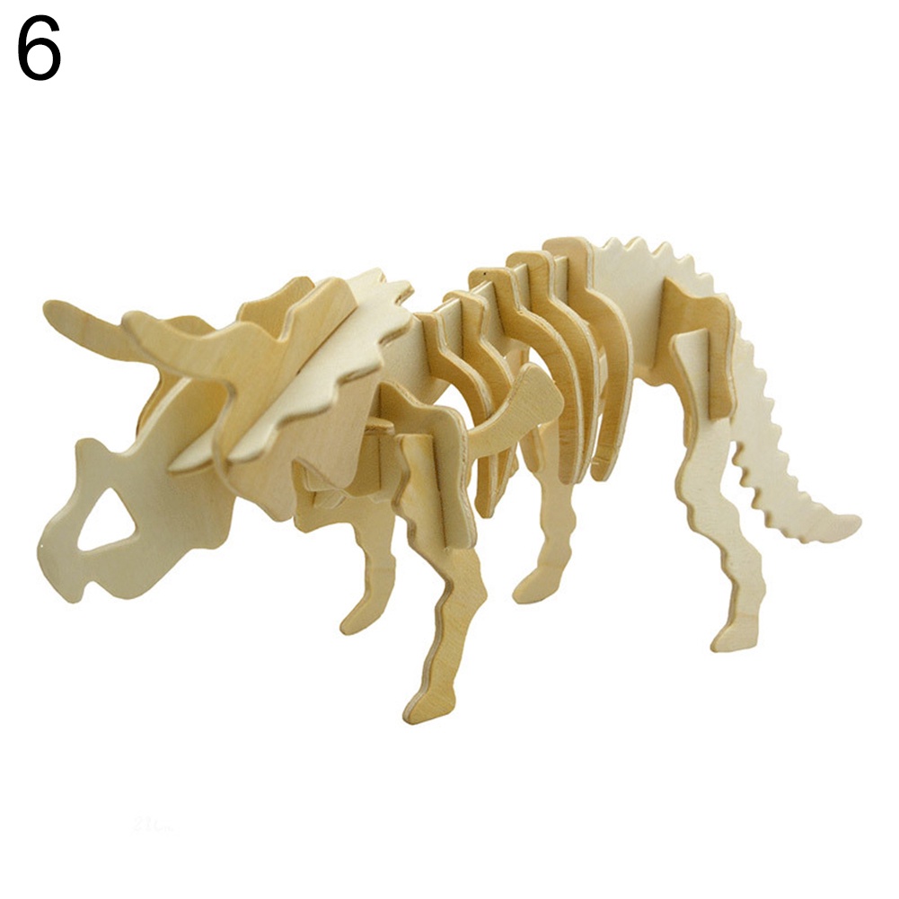 Mô hình xương khủng long 3D bằng gỗ cho bé