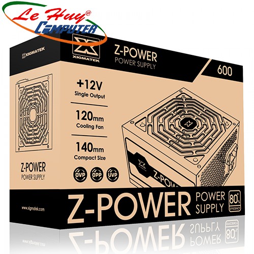 Nguồn máy tính XIGMATEK Z-POWER 600 - 500w - EN45945