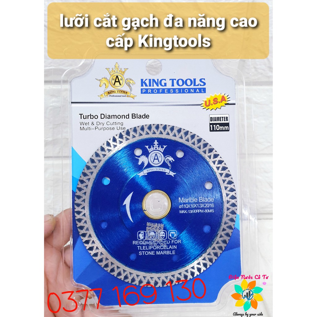 Lưỡi cắt đá hoa cương cắt gạch đa năng Cao cấp Kingtools Pro