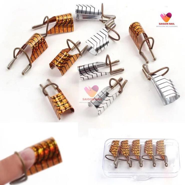 Foil Đắp Bột kim loại (set 5 cái)
