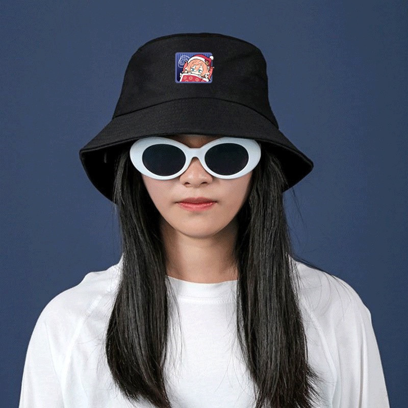 Mũ bucket in hình GENSHIN IMPACT ver CHỮ NHẬT game tiện lợi thời trang quà tặng game anime chibi