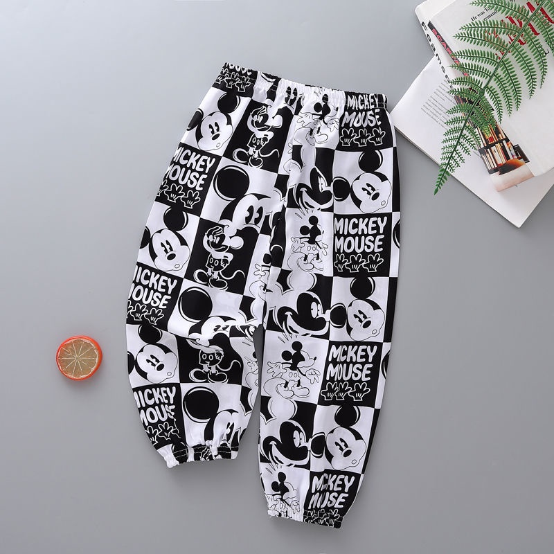 Quần Ngủ Chống Muỗi Bằng Cotton Lụa Mỏng Đi Biển Mùa Hè Mới Cho Trẻ Em