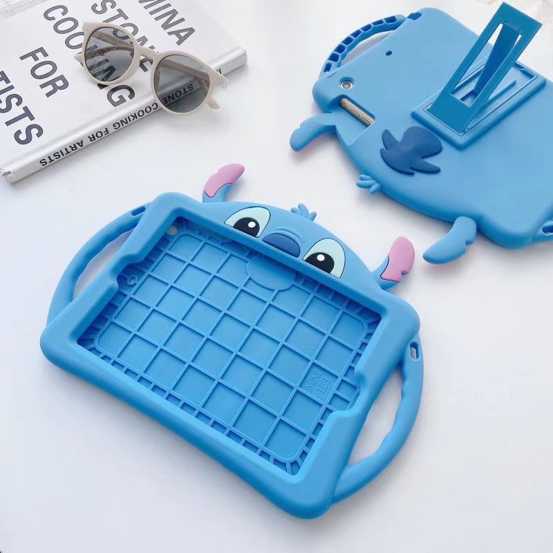 Ốp Máy Tính Bảng Silicon Mềm Chống Rơi Hình stitch Dễ Thương Cho iPad5/6/pro9.7/iPad mini1/2/3/mini4/5 2018ipad pro