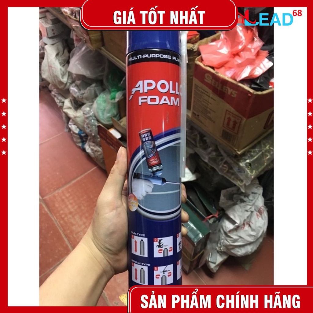 Keo bọt nở Apollo Foam (có vòi bơm đi kèm)