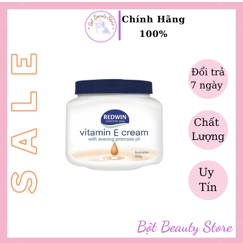 Kem dưỡng ẩm Redwin Vitamin E Cream - Úc loại 300g,kem dưỡng da mặt hết khô ,nứt nẻ