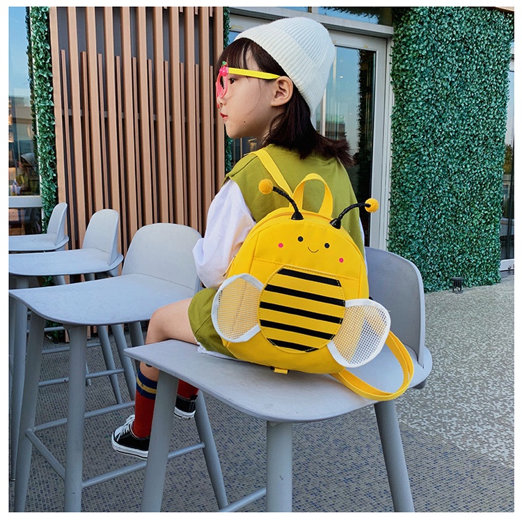 Balo Cho Bé Gái Bé Trai Mẫu Giáo ❤️ Ba lo Trẻ Em Hình Con Ong Ngộ Nghĩnh, Dễ Thương