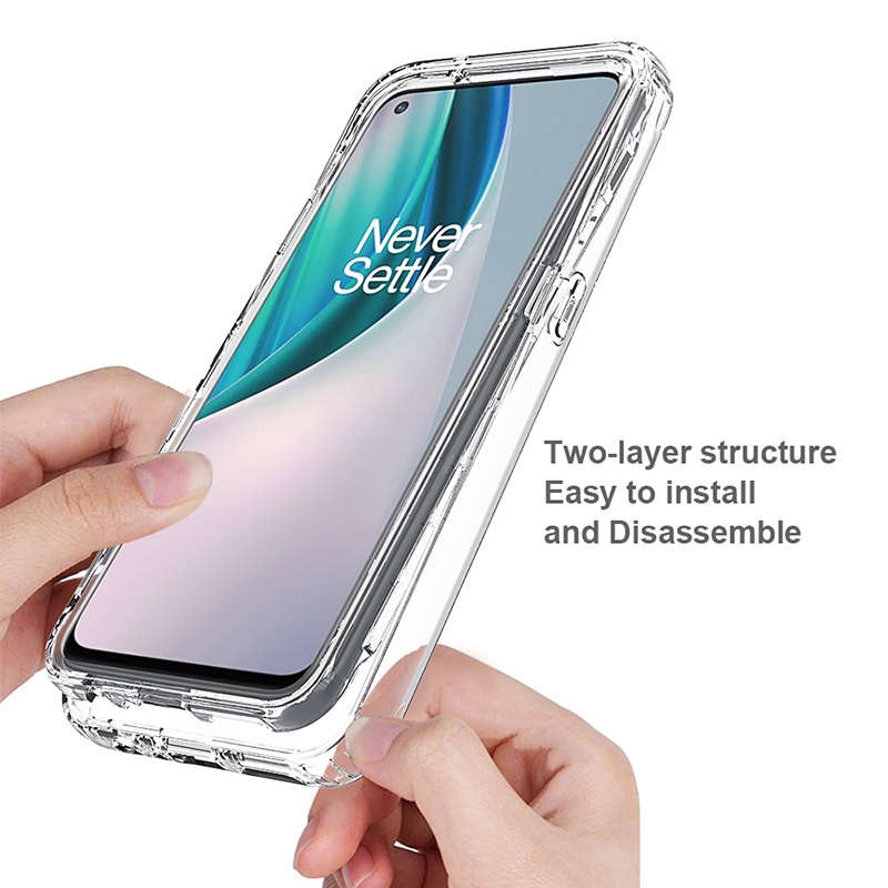 Ốp Điện Thoại Trong Suốt Chống Sốc Màu Gradient Cho OnePlus Nord N10 5G