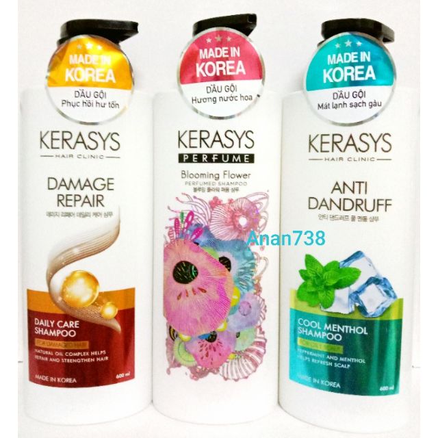 (600ml)Dầu gội KERASYS Hàn quốc
