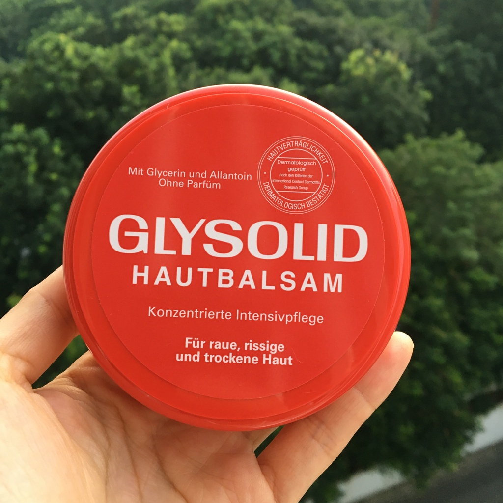 Kem Glysolid Hautbalsam nội địa Đức bay - Kem chuyên nứt nẻ, á sừng tay chân, vẩy nến (100ml)