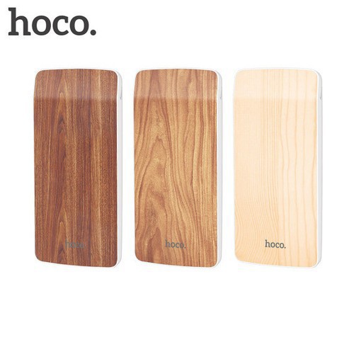 Pin dự phòng sạc nhanh 8.000mah HOCO J5 chính hãng thiết kế vân gỗ - Sạc dự phòng dùng được cho nhiều dòng điện thoại