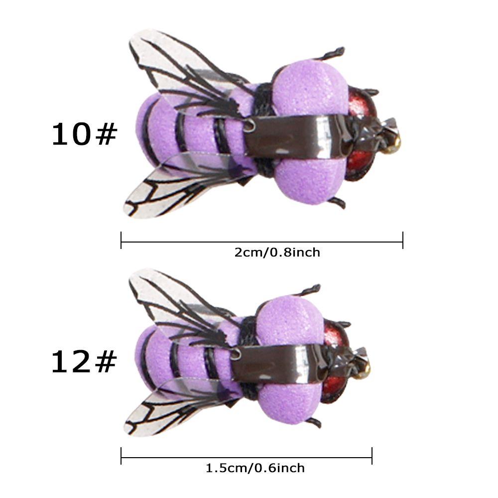 MUVAKO Set 2 Mồi Câu Cá Giả Hình Côn Trùng Thiết Kế Nhỏ Gọn Tiện Dụng