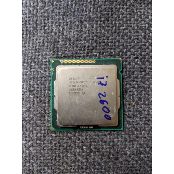 Chip core i7 2600 dùng cho sk1155 như h61, b75, z77, h67...