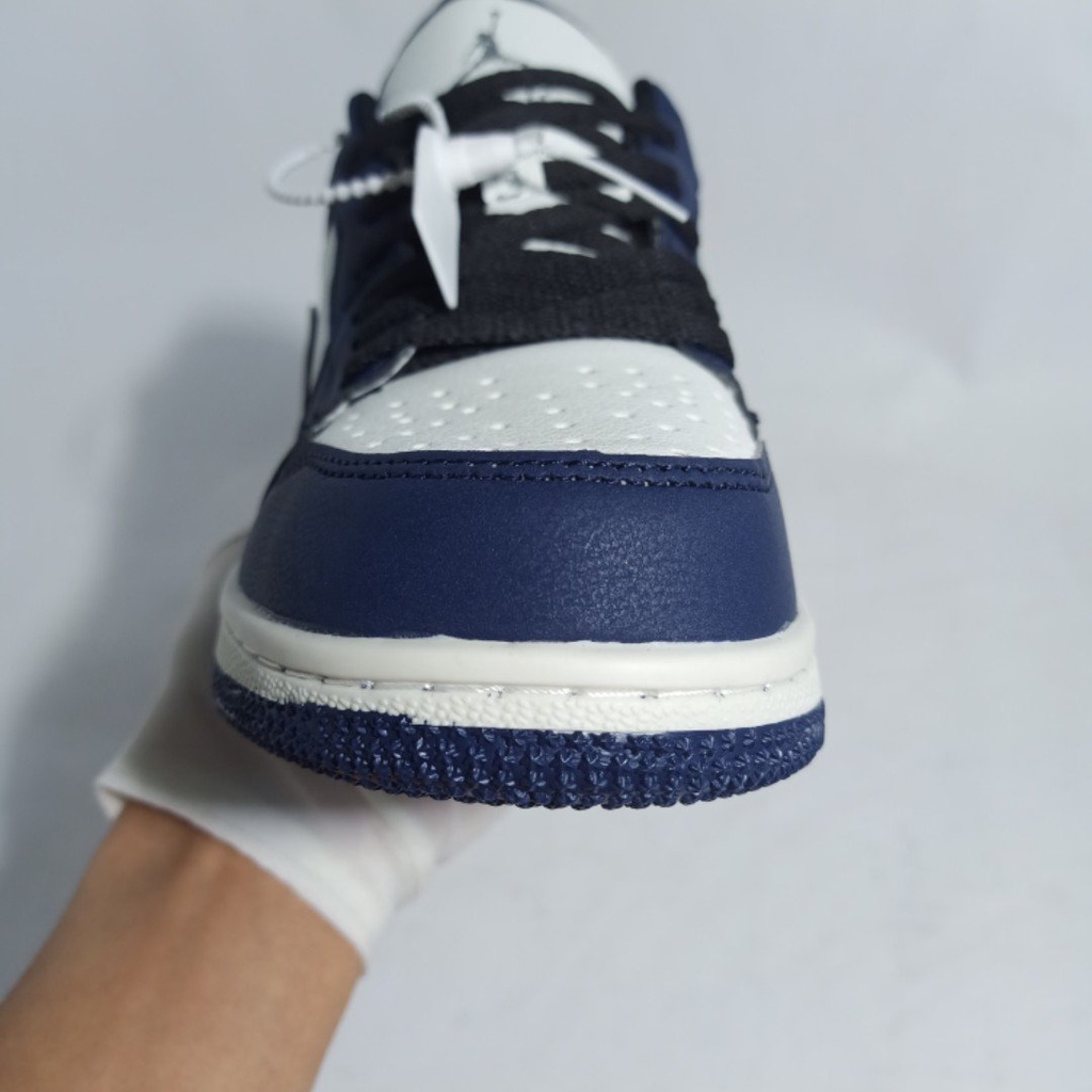 Giày Jordan Cổ Thấp JD1 Low, Giày Thể Thao Nam Nữ Sneaker Jordan Xanh Navi Thấp Cổ  Nam Nữ Chuẩn 11