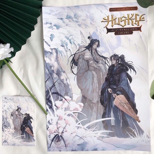 Poster sách - Husky Và Sư Tôn Mèo Trắng - Cẩm Phong