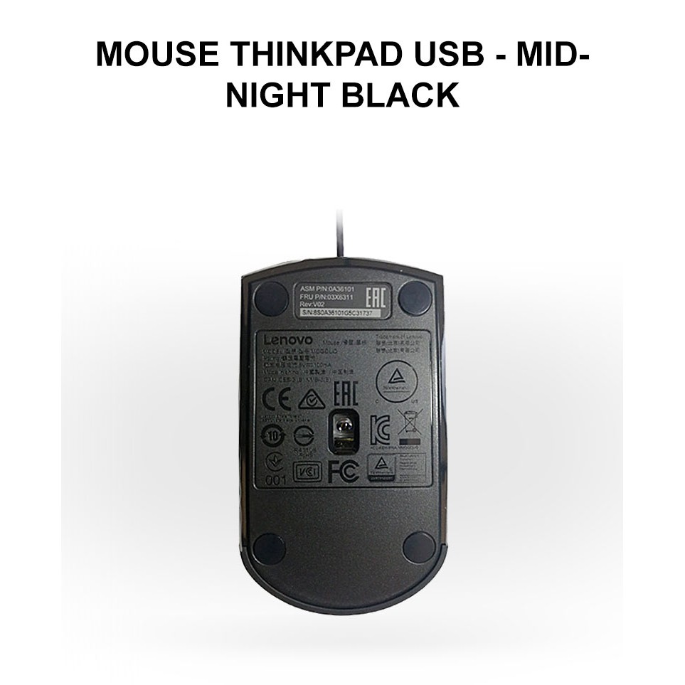 CHUỘT MÁY TÍNH LENOVO THINKPAD USB - MIDNIGHT BLACK