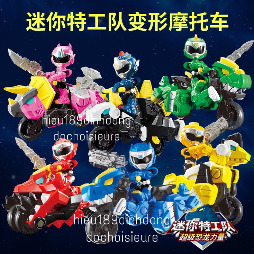 Lực lượng nhí x Miniforce 3 phiên bản biệt đội siêu nhân nhí xe máy khủng long cực ngầu