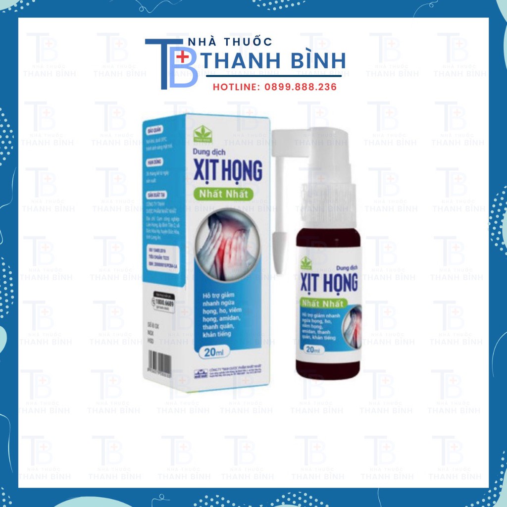 XỊT HỌNG NHẤT NHẤT-Giảm ngứa họng viêm họng