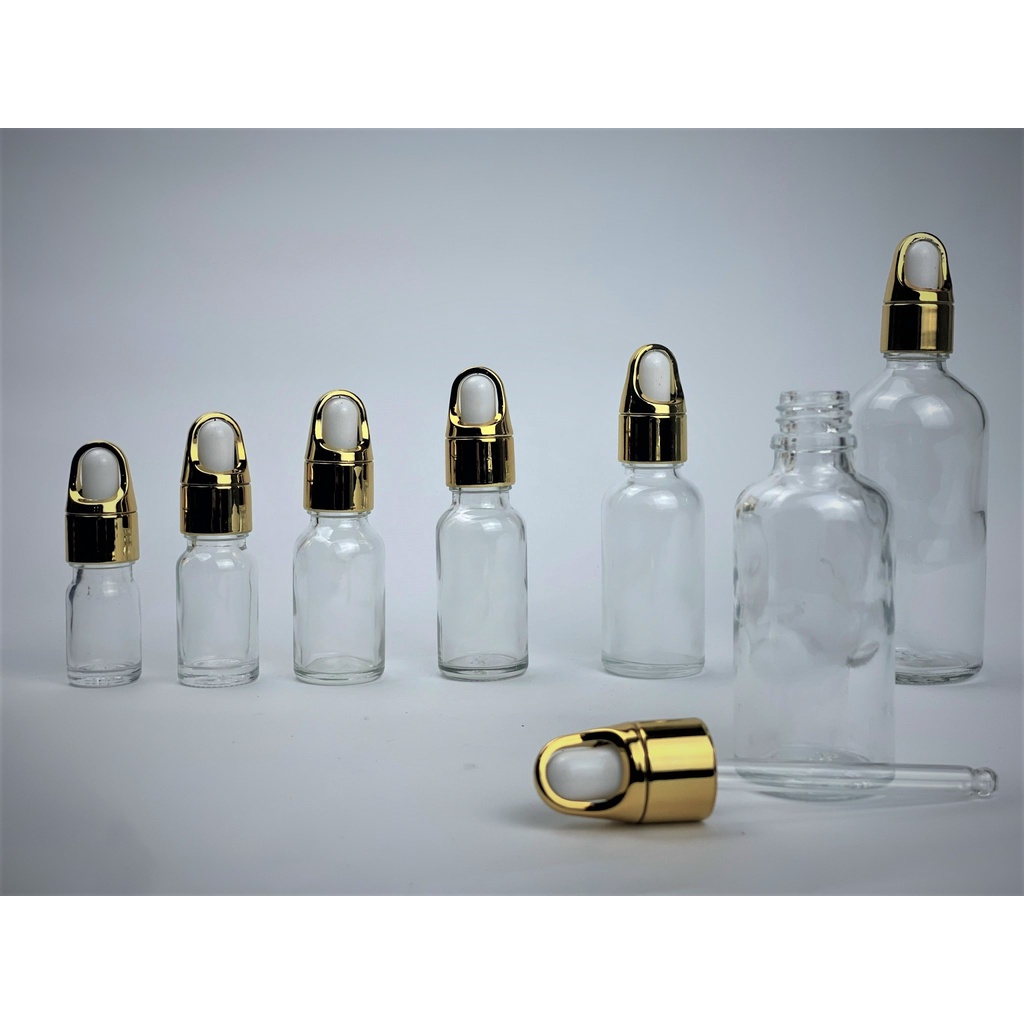 Lọ đựng serum thủy tinh trong nắp bóp cải tiến 5ml/10ml/15ml/20ml/30ml/50ml/100ml