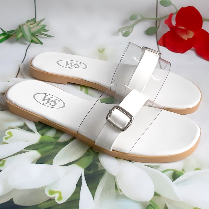 Dép lê bệt nữ quai ngang khóa vuông thời trang VYS TA3651 (Nhiều màu)