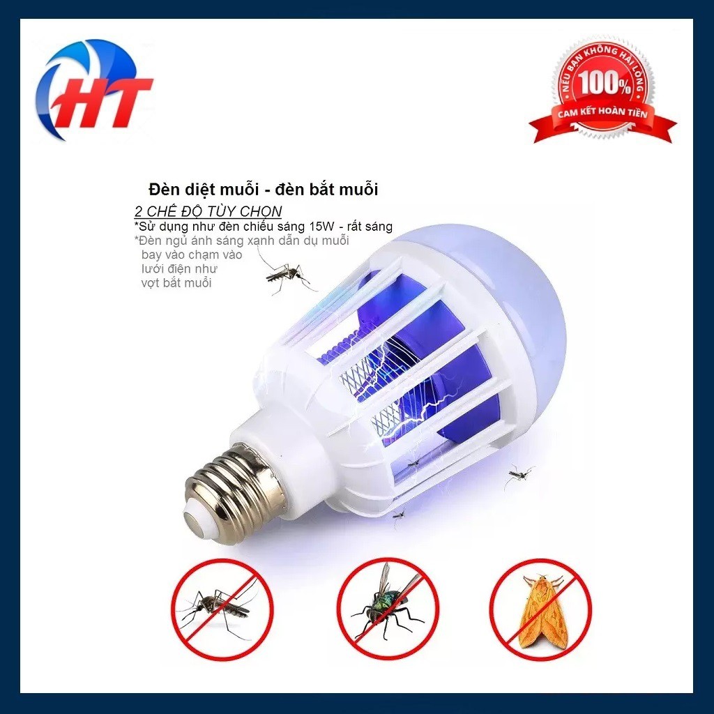 Đèn bắt muỗi bóng tròn led 15W