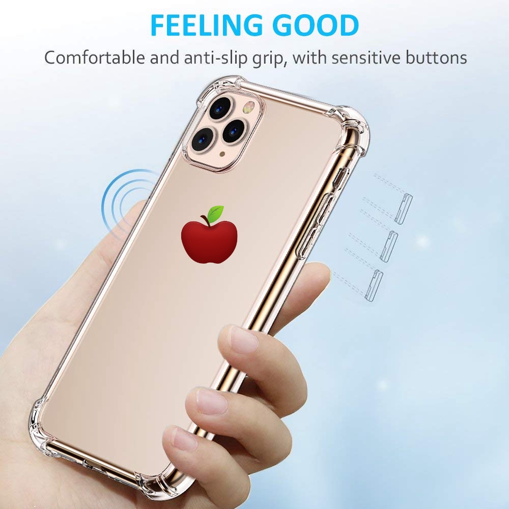 Ốp lưng TPU trong suốt chống sốc cho for  iphone 11 Pro Max 6 7 8 Plus X XR XS
