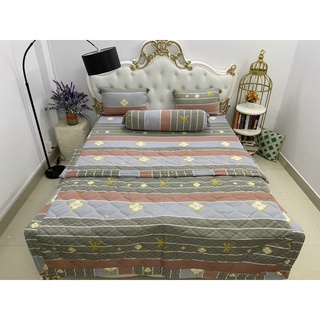 Bộ Drap Thun Hoa Văn Full 5 món