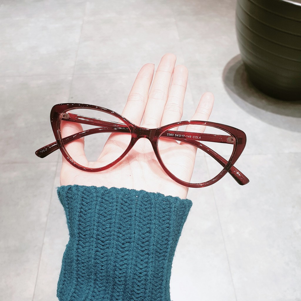 Gọng kính cận mắt mèo dẻo Chilistore Kính cận thời trang Nam nữ 2383