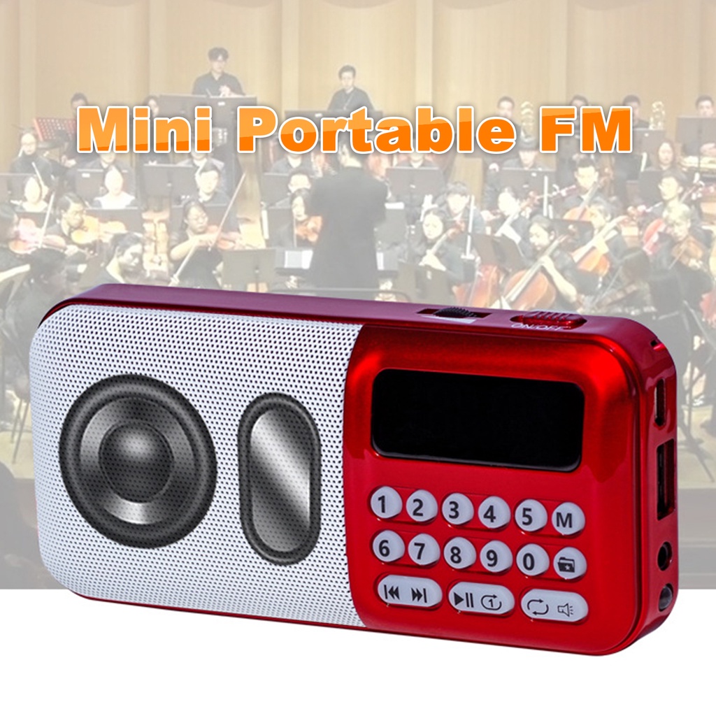 Loa Y-508 Kỹ Thuật Số Hỗ Trợ Thẻ Nhớ TF/FM Bỏ Túi Bằng ABS Nhỏ Gọn