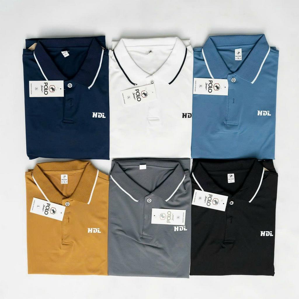 Áo polo nam trơn cổ viền nhiều màu
