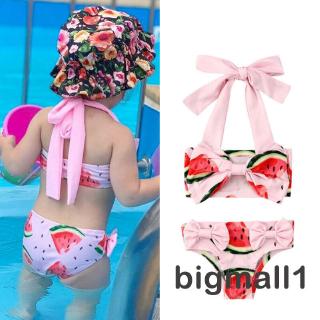 Set Đồ Bơi Hai Mảnh Hoạ Tiết Dưa Hấu Cho Bé Gái