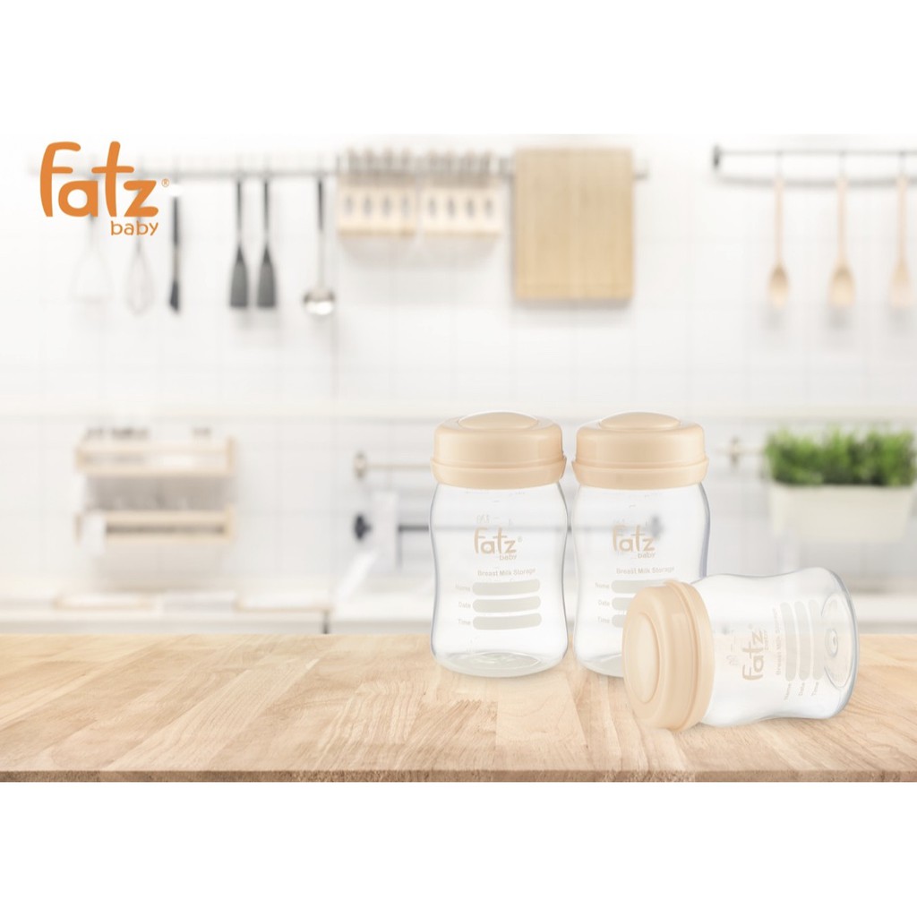 Bộ 3 bình trữ sữa 150ml Fatz Baby FB0120N