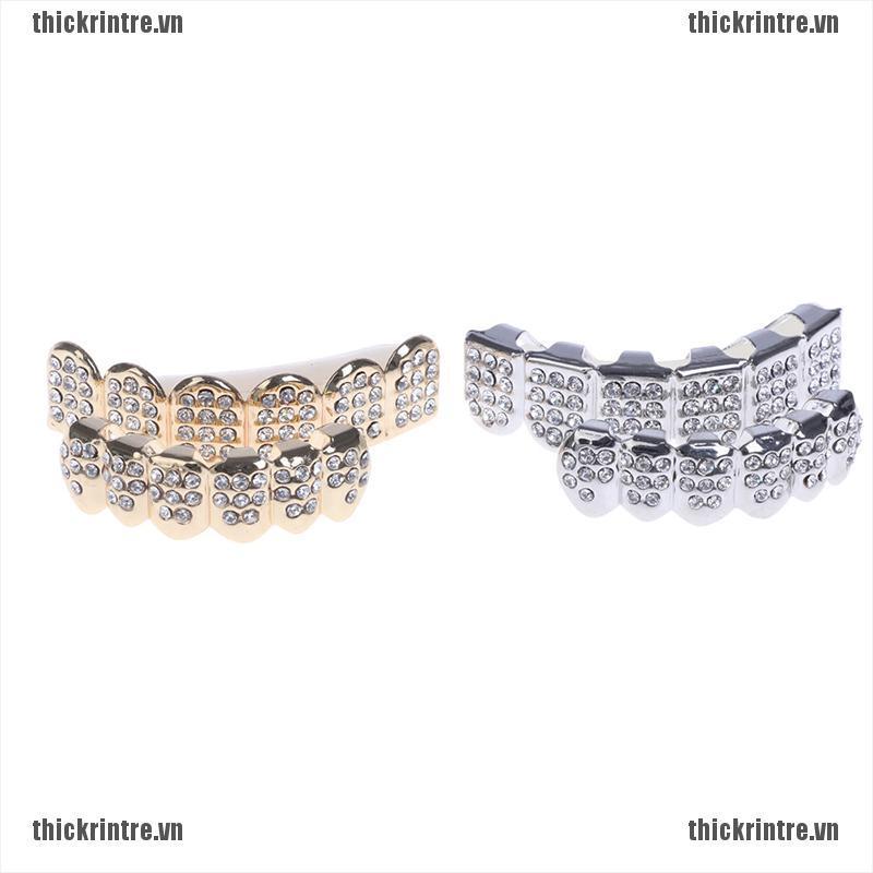 &lt; Hot ~ Mới &gt; Nắp Gắn Đáy Răng Kim Cương 6 Răng Phong Cách Hip Hop Joker Cho Bữa Tiệc