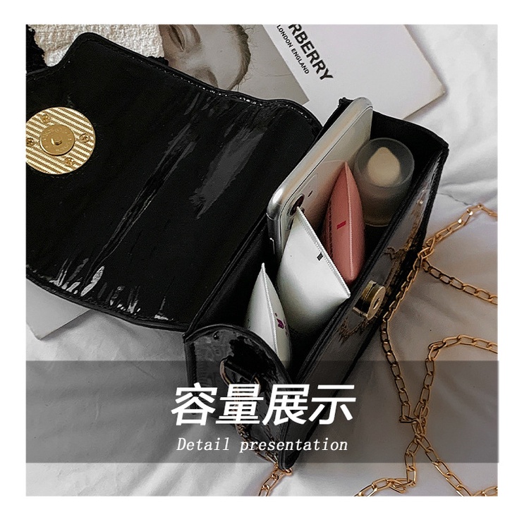 Túi Xách JASMIN NOIR Da PU Có Khóa Thời Trang Dành Cho Nữ