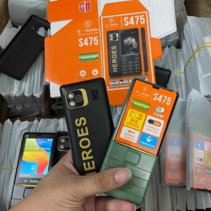 Điện thoại S_Mobile S475- 3 Sim 3 sóng, màn hình lớn 2.8inch, pin trâu - Mới,nguyên seal