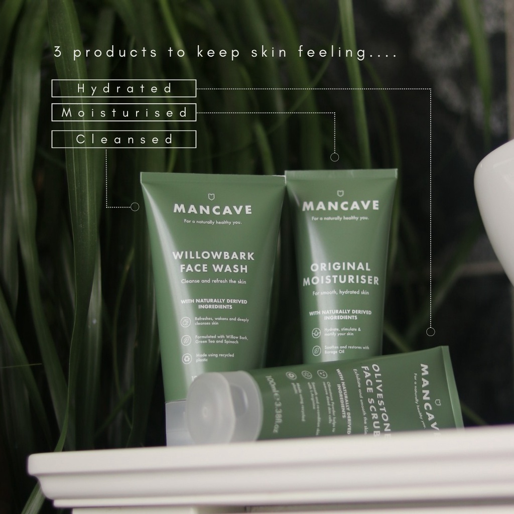 Kem dưỡng ẩm da mặt cho nam ManCave Original Moisturiser 100ml - thẩm thấu nhanh, không gây bít lỗ chân lông