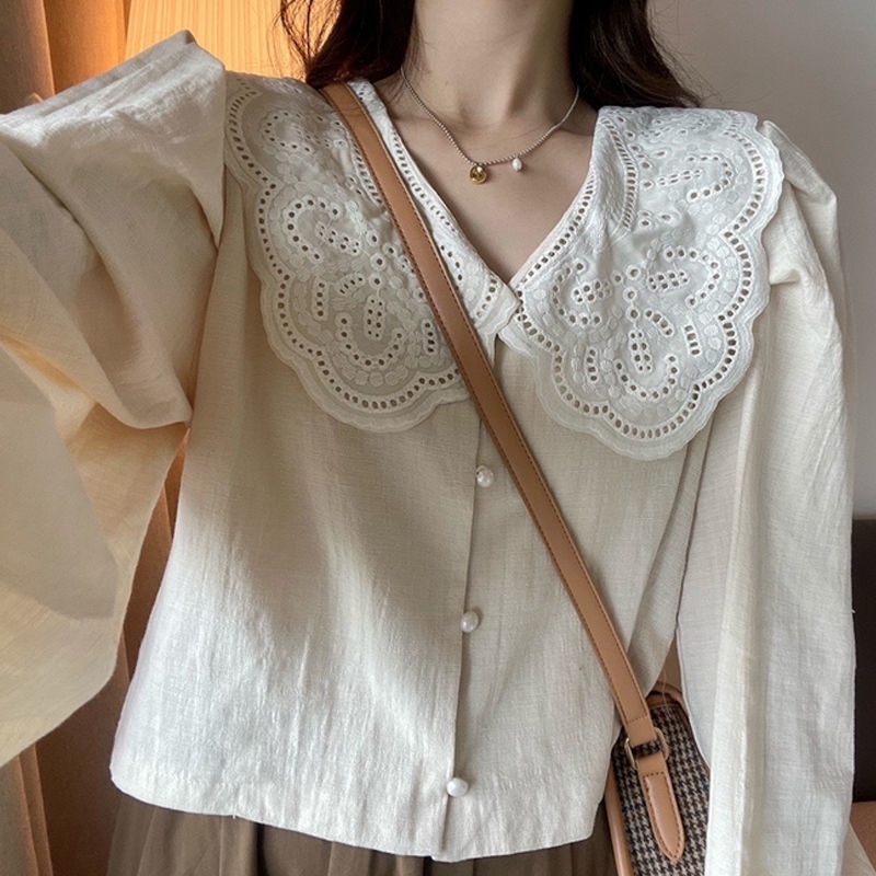 Set áo và chân váy chữ A phong cách mùa thu Pháp thanh lịch