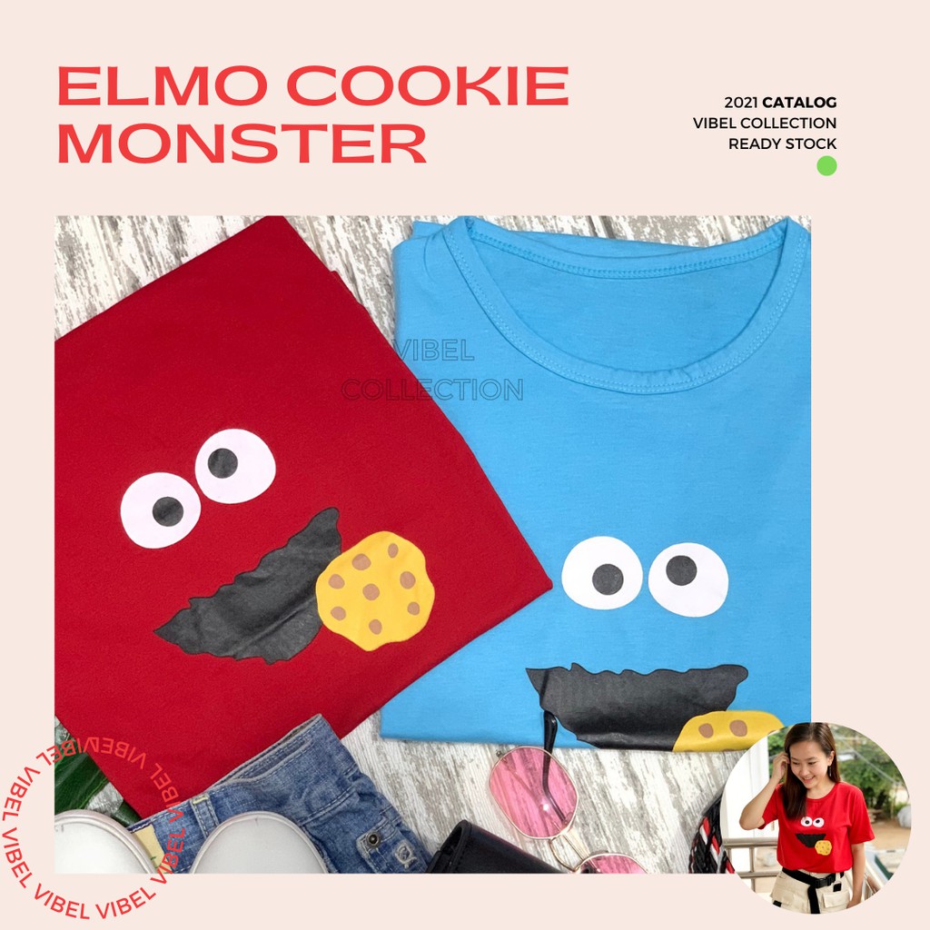 BERSHKA Son môi Elmo màu đỏ/xanh dương | Áo thun in chữ Tumblr TEE OVERSIZE TSHIRT màu xanh dương cho bé