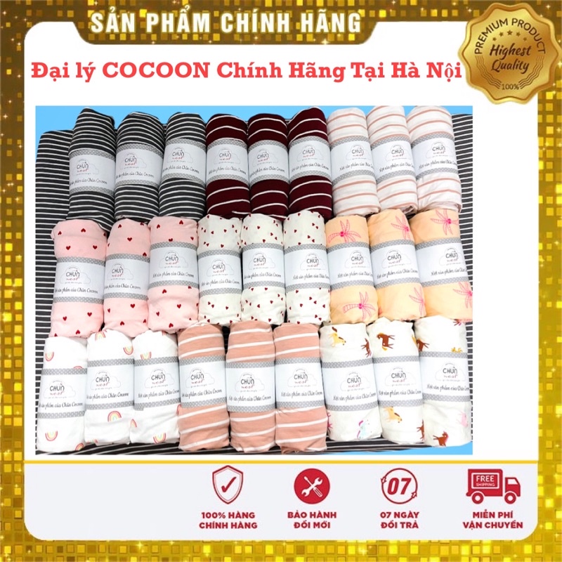 Chính Hãng Ga Chun Bọc Nệm Cũi CoCoon Cho Bé ( Chất liệu cotton thấm hút mồ hôi)