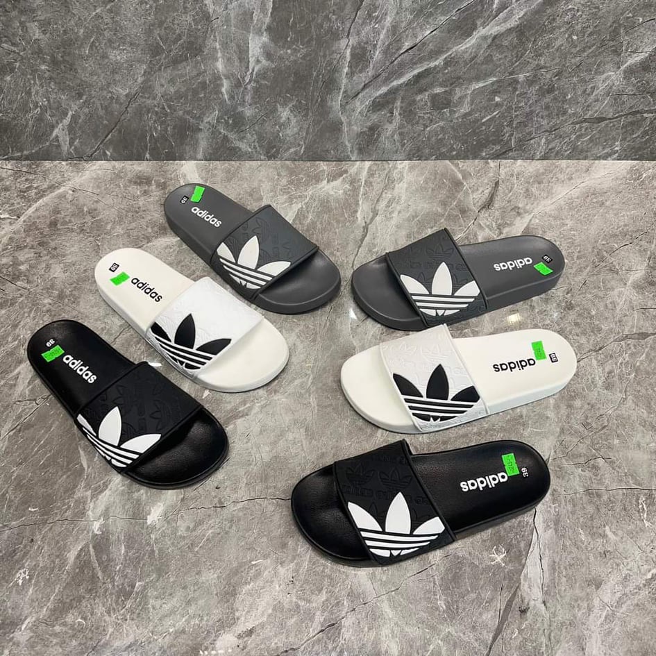 🔥HÀNG CAO CẤP🔥Dép adidas, Dép quai ngang nam họa tiết 3 lá chìm siêu đẹp và cao cấp