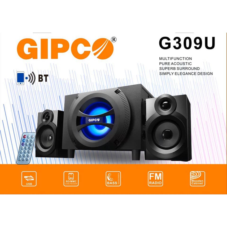 Loa Vi Tính Gipco G305U và G309U - Bảo Hành 12 Tháng