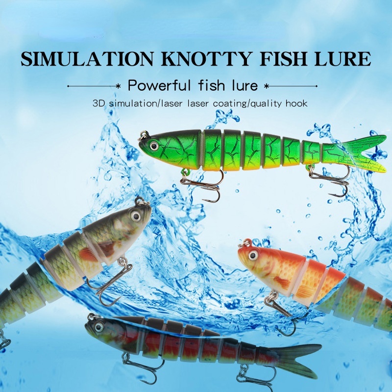 Mồi câu cá giả 8 đoạn 13.5cm 23g bằng nhựa cứng