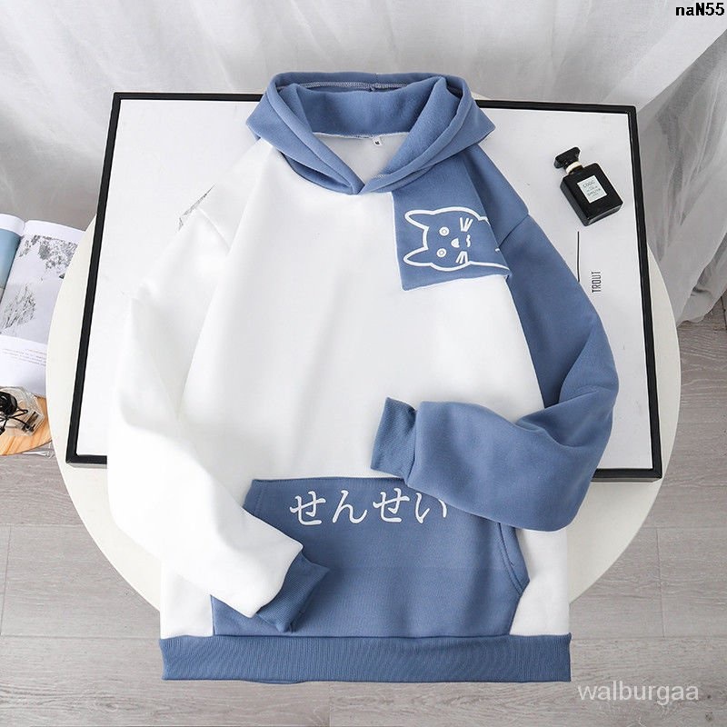 Áo Khoác Hoodie Vải Lông Cừu In Hình Cá Mập Phong Cách Nhật Bản Thời Trang Thu Đông Cho Nam