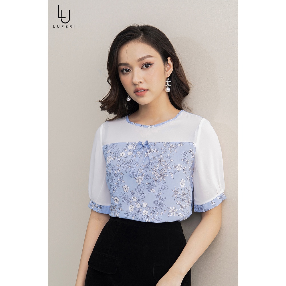Áo sơ mi nữ công sở cao cấp Luperi chất lụa cát mềm mịn chống nhăn sang trọng lịch sự LFSM185