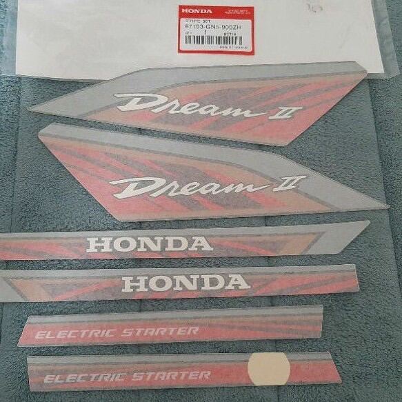 Bộ tem dream thái xịn decan dán xe dream tem lửa chữ nhỏ drim thái tem hồng dream zin
