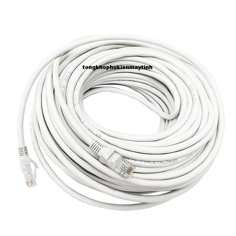DÂY CÁP MẠNG CAT5E bấm sẵn 2 đầu 10m 20m 30m 40m 50m
