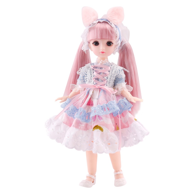 Búp Bê Công Chúa Barbie 3D 23 Khớp Cử Động 1/6 Dành Cho Trẻ Nhỏ