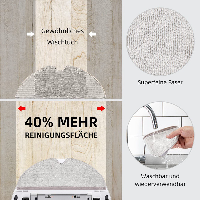 Tấm Vải Lau Thay Thế Cho Robot Hút Bụi Xiaomi Roborock Q7 Max Q7 Max+ T8