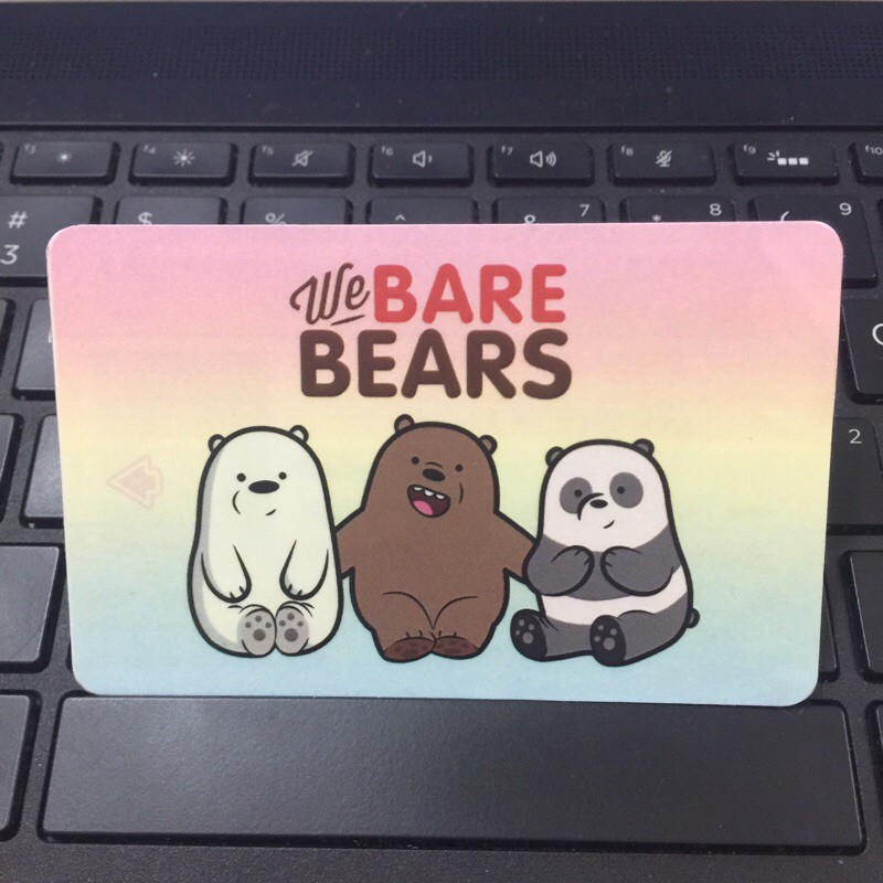 "WE BARE BEARS" 🐻🐼 ( Decal dán Thẻ ATM, debit, thẻ từ, thẻ chung cư, bảo vệ thẻ) | Dán thẻ ATM COINCARD